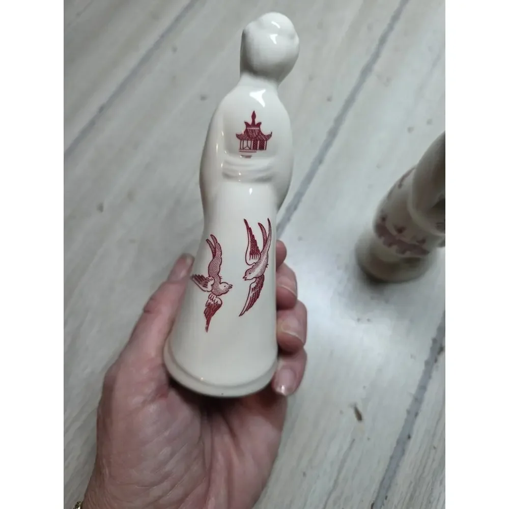 Churchill Of England Pink Willow Rosa Salt And Pepper Shaker Set